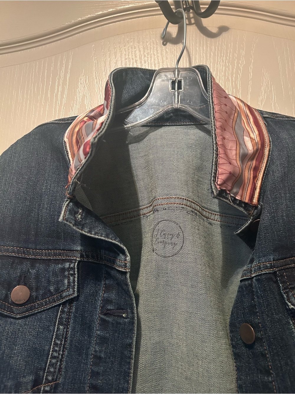 Dark Blue Denim Jacket with cool Details - Picture 8 of 13